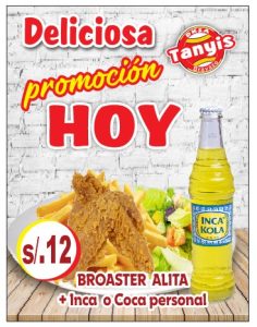 Broaster Alita + Inca o Cola Personal